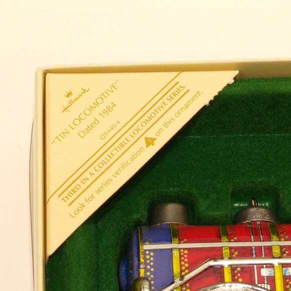 Hallmark Tin Locomotive 1984 Keepsake Ornament QX440-4 #3 In Series - Picture 8 of 8